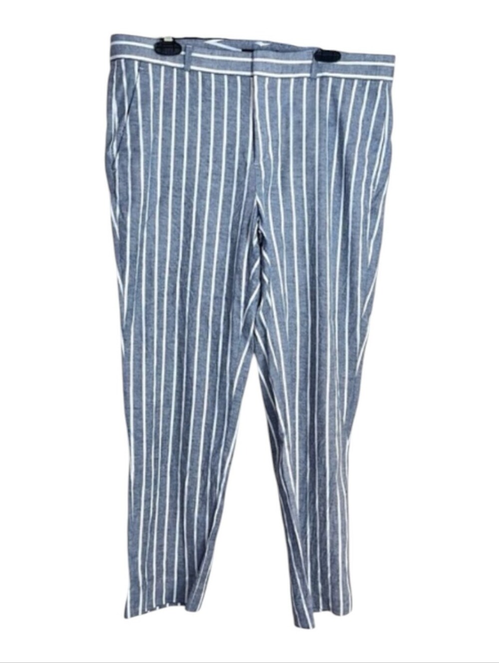 Banana Republic Avery Linen Blend Stripe Pant - Size 12